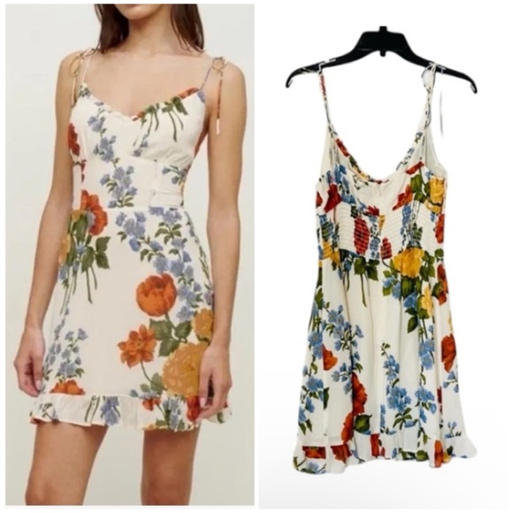 Reformation floral mini dress NEW